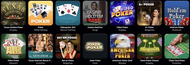 Spiludvalg og software fra NV Gambling Enterprise